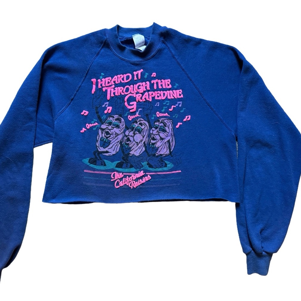 California Raisins Cropped Sweatshirt